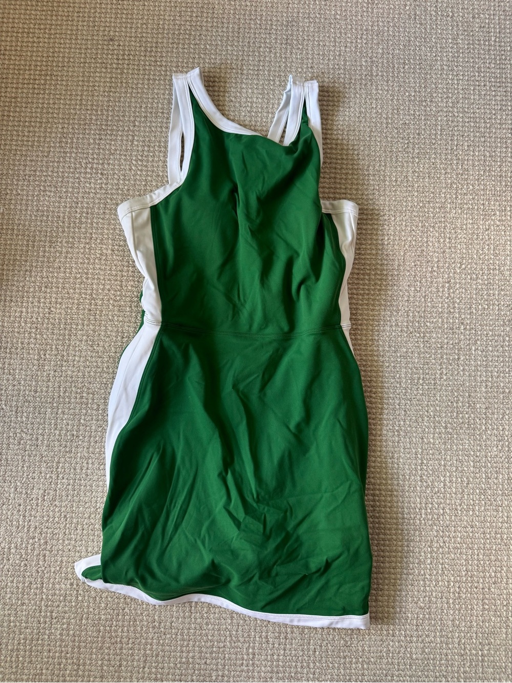 Green & White Athletic Dress - Women's